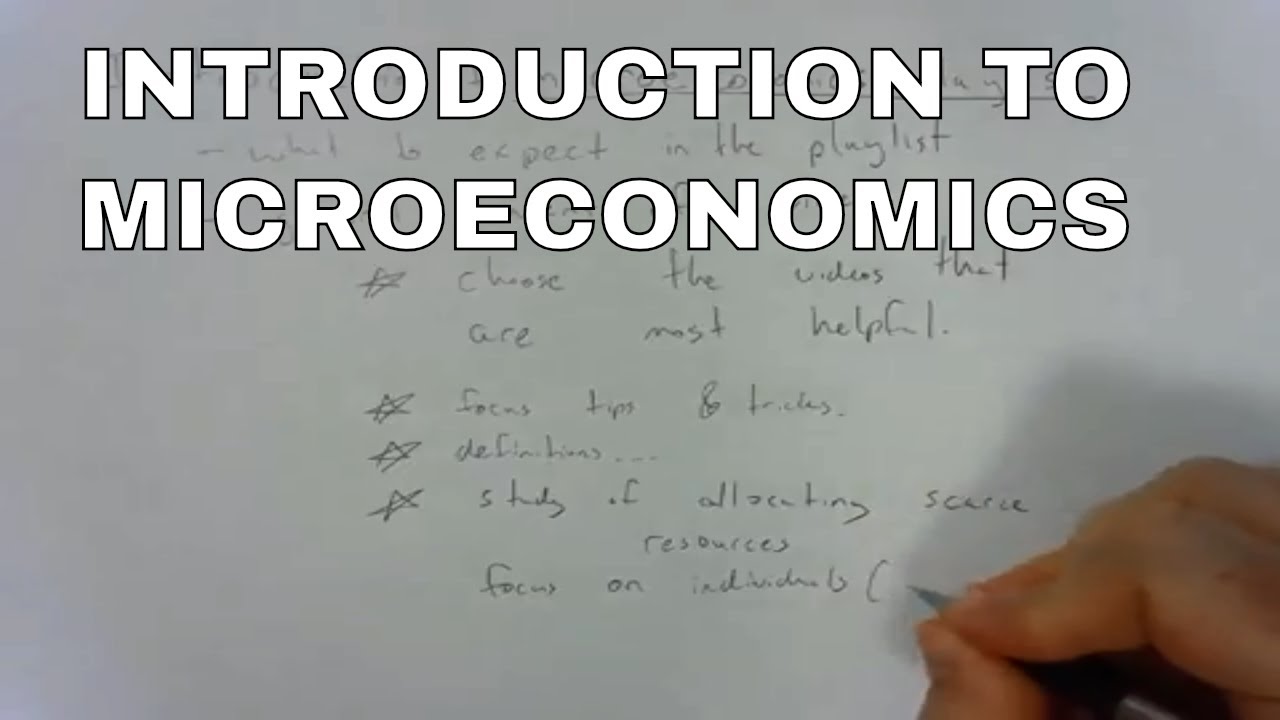 INTRODUCTION TO MICROECONOMICS